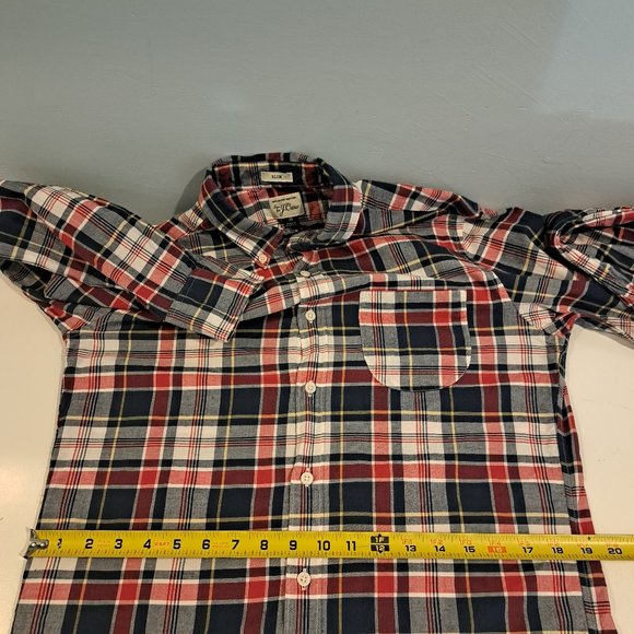 J. Crew Slim Fit Men's M Long Sleeve Button Down 100% Cotton Shirt Style #F1268 - Picture 11 of 13